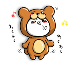 marumaru bear.ver sticker #8523553