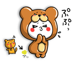 marumaru bear.ver sticker #8523558