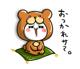 marumaru bear.ver sticker #8523560