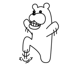 Play the fool Bear sticker #8524067