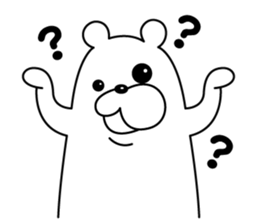 Play the fool Bear sticker #8524076