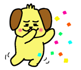 Dog HEMUMU of the eyebrows sticker #8524539