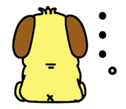 Dog HEMUMU of the eyebrows sticker #8524545