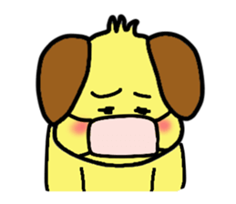 Dog HEMUMU of the eyebrows sticker #8524560