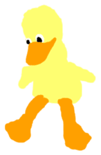 the yellow duck sticker sticker #8525242