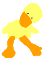 the yellow duck sticker sticker #8525244