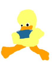 the yellow duck sticker sticker #8525250