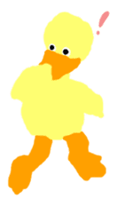 the yellow duck sticker sticker #8525251