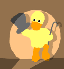 the yellow duck sticker sticker #8525260