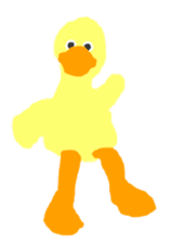 the yellow duck sticker sticker #8525264