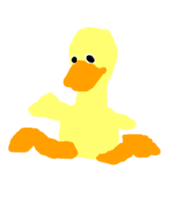 the yellow duck sticker sticker #8525271