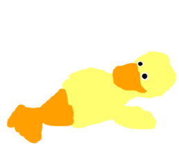 the yellow duck sticker sticker #8525273