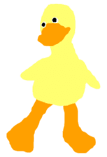 the yellow duck sticker sticker #8525274