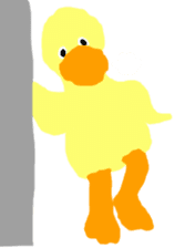 the yellow duck sticker sticker #8525276