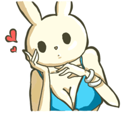 The Ribbon Bunny Rabby sticker #8525881