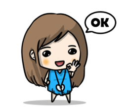 I am a mini cute girl sticker #8527043