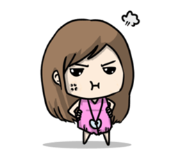 I am a mini cute girl sticker #8527047