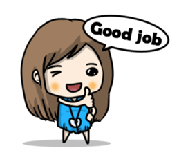 I am a mini cute girl sticker #8527050