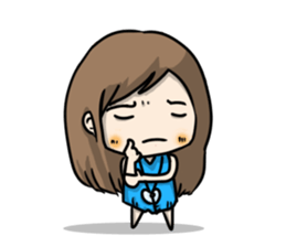 I am a mini cute girl sticker #8527053