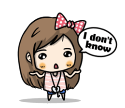 I am a mini cute girl sticker #8527061