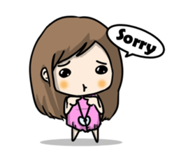 I am a mini cute girl sticker #8527064