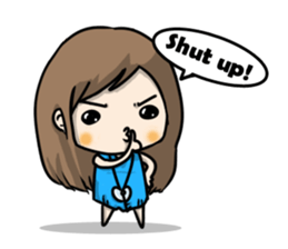 I am a mini cute girl sticker #8527066