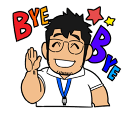 Teacher white polo shirt sticker #8527324