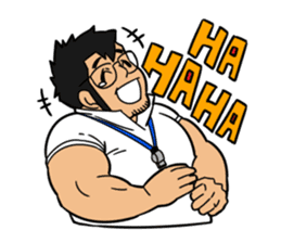 Teacher white polo shirt sticker #8527329