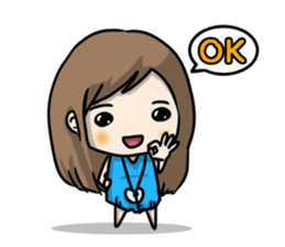 I am a cute girl sticker #8528083