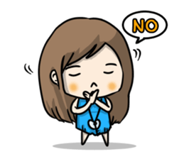 I am a cute girl sticker #8528084