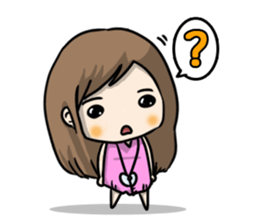 I am a cute girl sticker #8528089