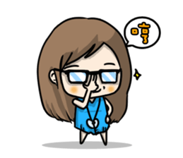 I am a cute girl sticker #8528121