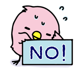 A pink chick sticker #8528443