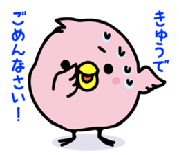 A pink chick sticker #8528449