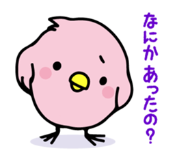 A pink chick sticker #8528453