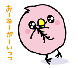 A pink chick sticker #8528465