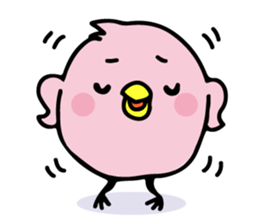 A pink chick sticker #8528475
