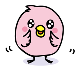 A pink chick sticker #8528476