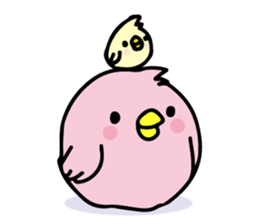 A pink chick sticker #8528480