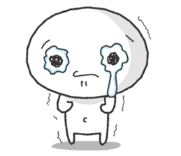 White and round "Puni" sticker #8529003