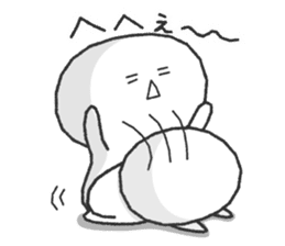 White and round "Puni" sticker #8529013