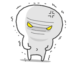 White and round "Puni" sticker #8529020