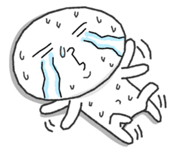 White and round "Puni" sticker #8529022