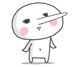 White and round "Puni" sticker #8529025