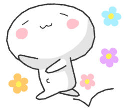 White and round "Puni" sticker #8529026