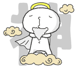 White and round "Puni" sticker #8529027