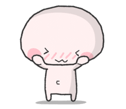 White and round "Puni" sticker #8529028