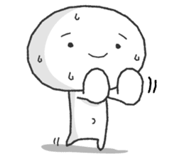 White and round "Puni" sticker #8529029