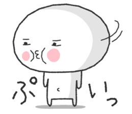 White and round "Puni" sticker #8529033