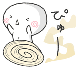 White and round "Puni" sticker #8529034